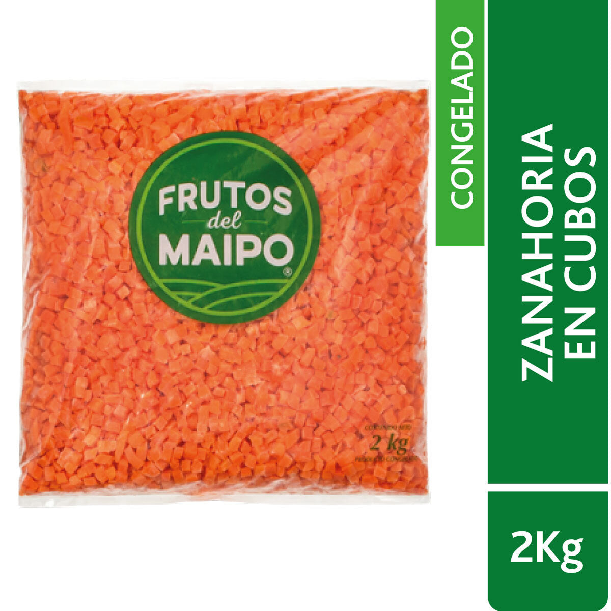 Zanahoria cubos Frutos del Maipo 2 kl