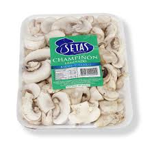 Champiños laminados bandeja 150g
