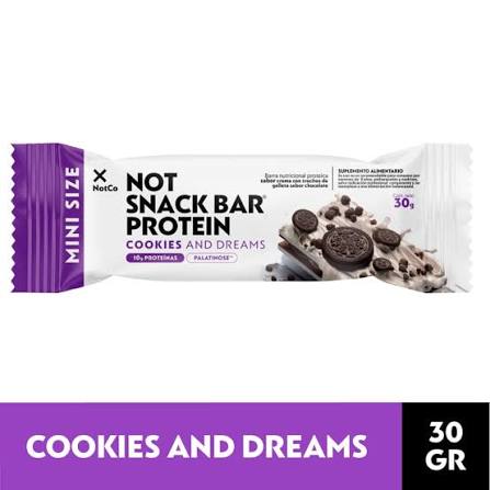 NotProtein Bar Cookies and Dreams unidad