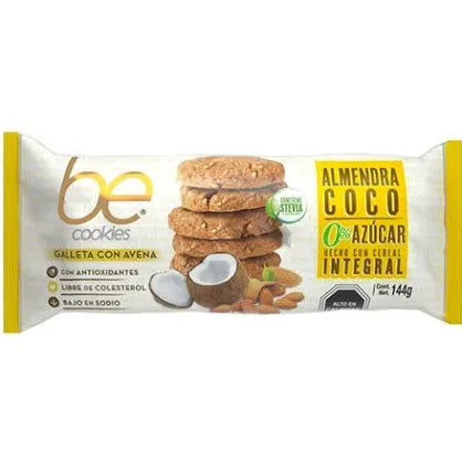Galleta Be almendra coco Zero azúcar 144g