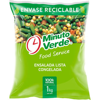 Ensalada lista congelada Minuto verde 1 kl